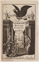 KG 01018
<br/>
Titelblad: Grammaire Royale Françoise et Allemande
<br/>
<em>Busch (eerste helft 18de eeuw)</em>